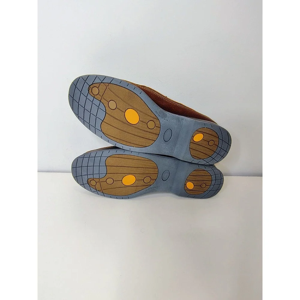 Hitchcock Boat Moccasin Mens Size 13 3E Brown Leather Slip On
